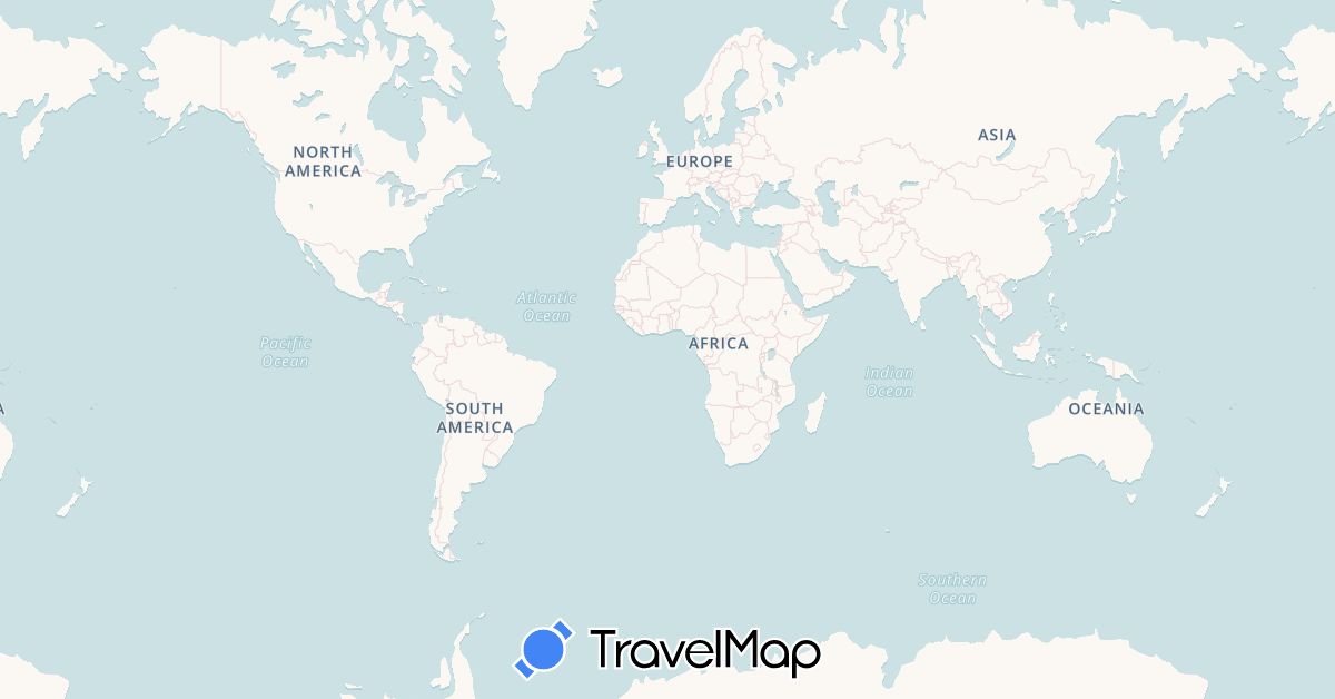 TravelMap itinerary: driving, bus, plane, cycling, train, hiking, boat, hitchhiking, motorbike in Costa Rica, Germany, Spain, Guatemala, Honduras, Mexico, Nicaragua, Netherlands, Panama, El Salvador (Europe, North America)